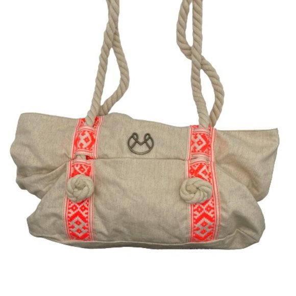 Maaji Handbags - Maaji Aztec Print Rope Strap Bag Purse Small Beach
